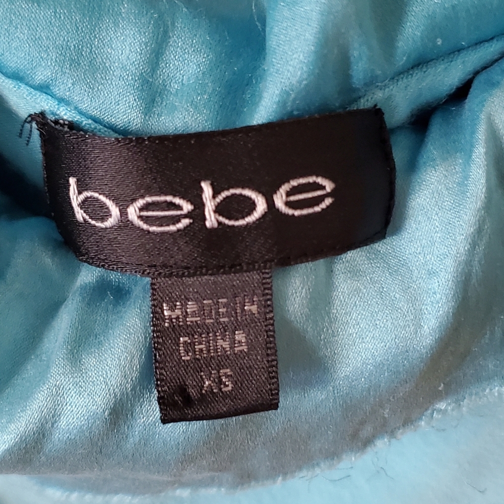 Bebe Turquoise Laser Cut Tank - Picture 6 of 8